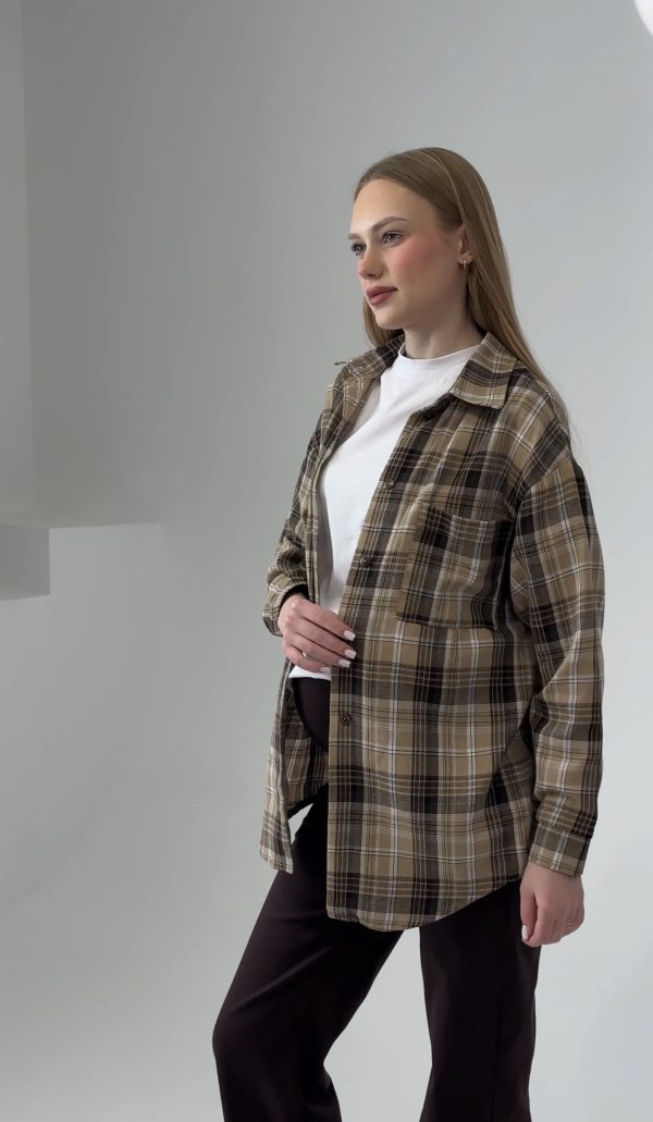 Фланелева картата сорочка Monika